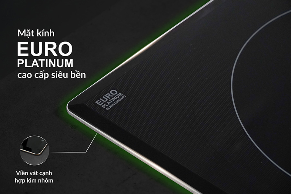 Bếp Điện Từ Eurosun EU-TE398Pro mặt kính euro platinum cao cấp siêu bền