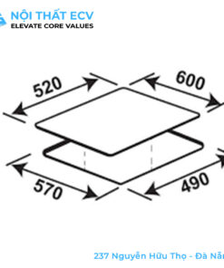 Alternative view of Bếp 2 Từ 1 Điện KAFF KF-S48QH Plus