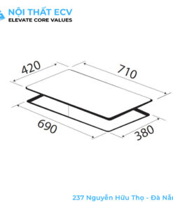 Alternative view of Bếp 2 Từ KAFF KF-IH202II
