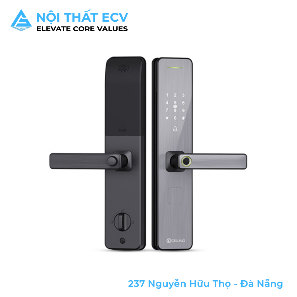 Khóa Vân Tay Điện Tử Osuno OSN-3368 Mở 4 Phương Thức Cho Cửa Gỗ Chung Cư - Ảnh 2