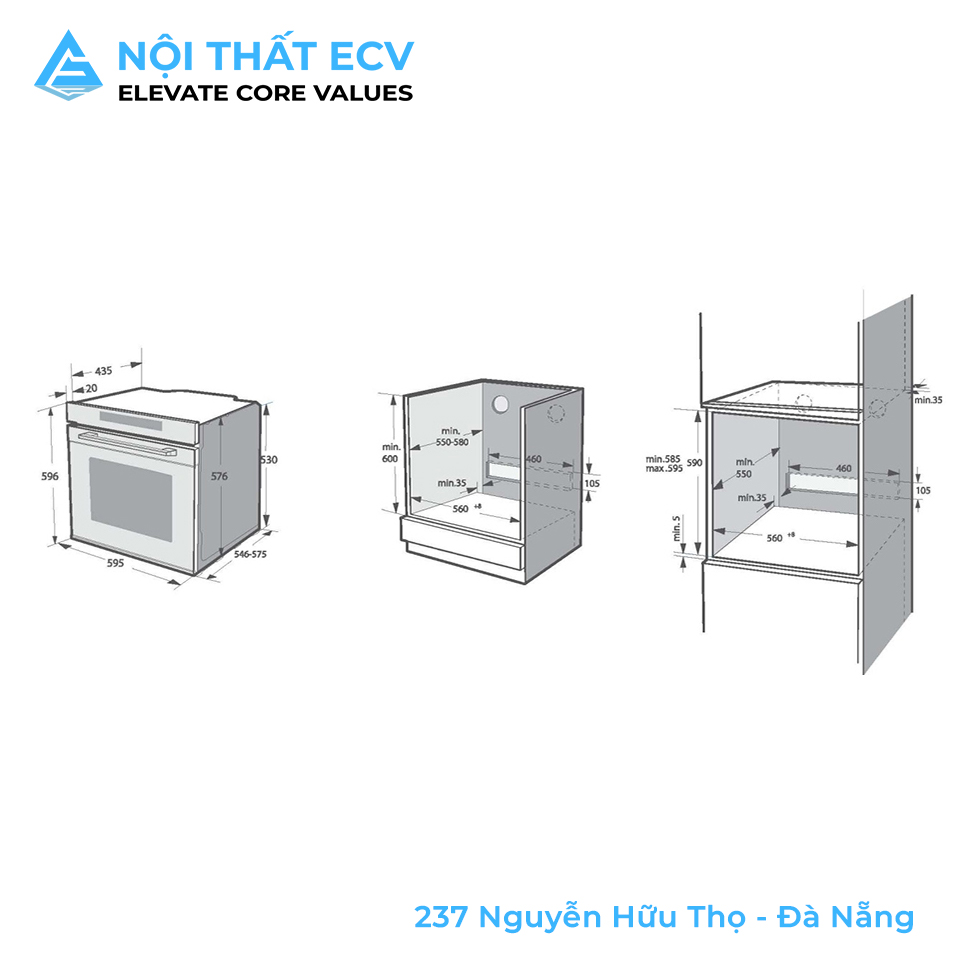 Lò Nướng Âm Tủ Eurosun EOV75TFT - Ảnh 2