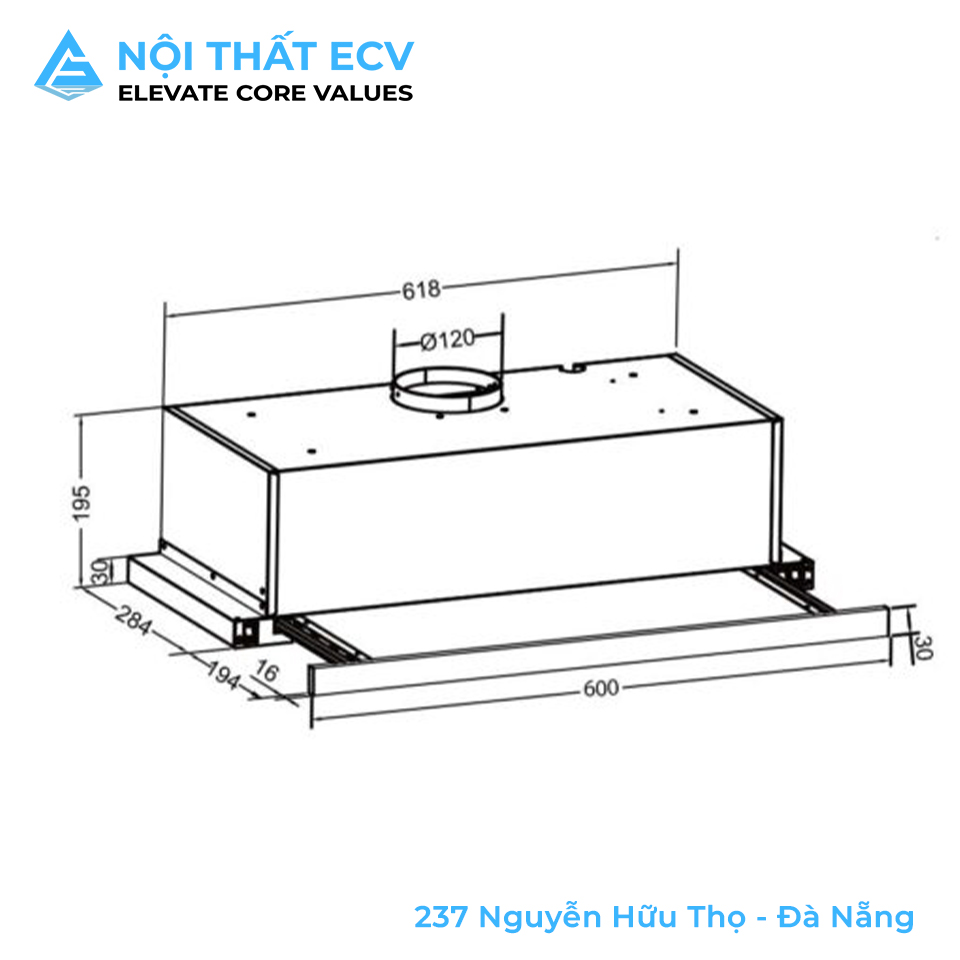 Máy Hút Mùi Âm Tủ EH-60AF85B, EH-70AF85B - Ảnh 2