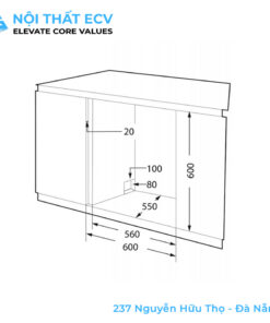 Alternative view of Máy Rửa Bát Eurosun SMS58EU09BT
