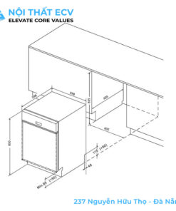 Alternative view of Máy Rửa Bát Eurosun SMS80EU16E