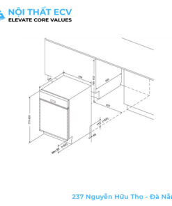 Alternative view of Máy Rửa Chén Bát Eurosun SMK82EU87G