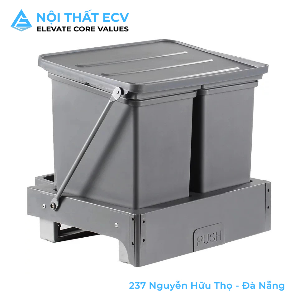 Thùng Đựng Rác Nhấn Mở Tự Động GROB GR-1OP / GR-2OP