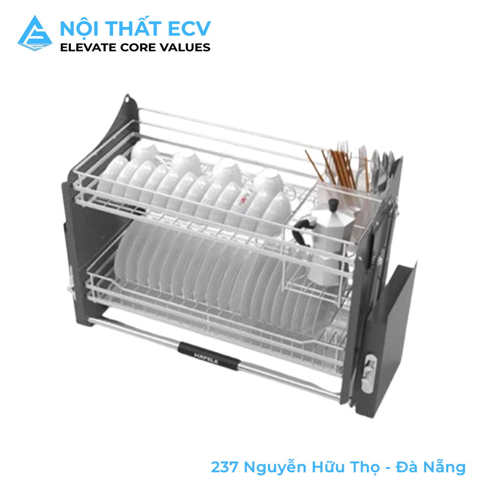 Rổ Nâng Hạ LENTO Tròn Có Ống Đũa SUS304 HAFELE 504.76.142 / 504.76.143