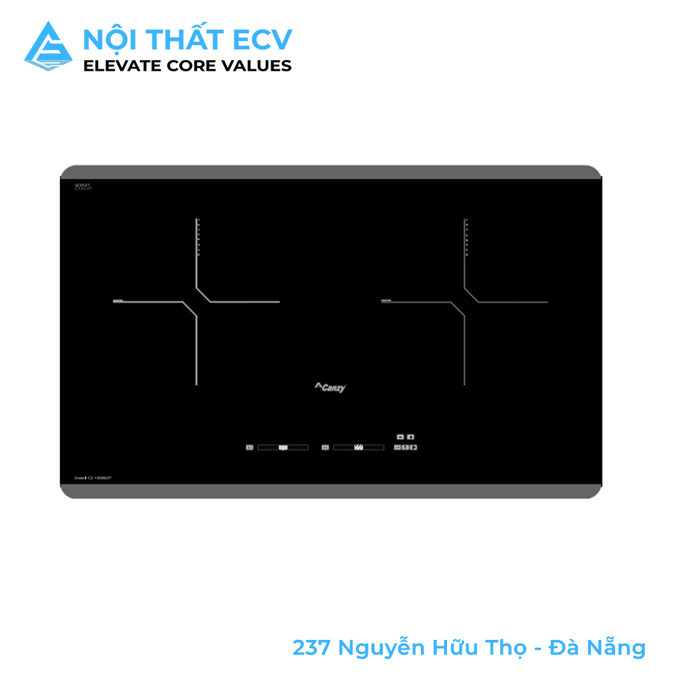 Bếp Đôi: 2 Vùng Từ Canzy cz-9898 DB
