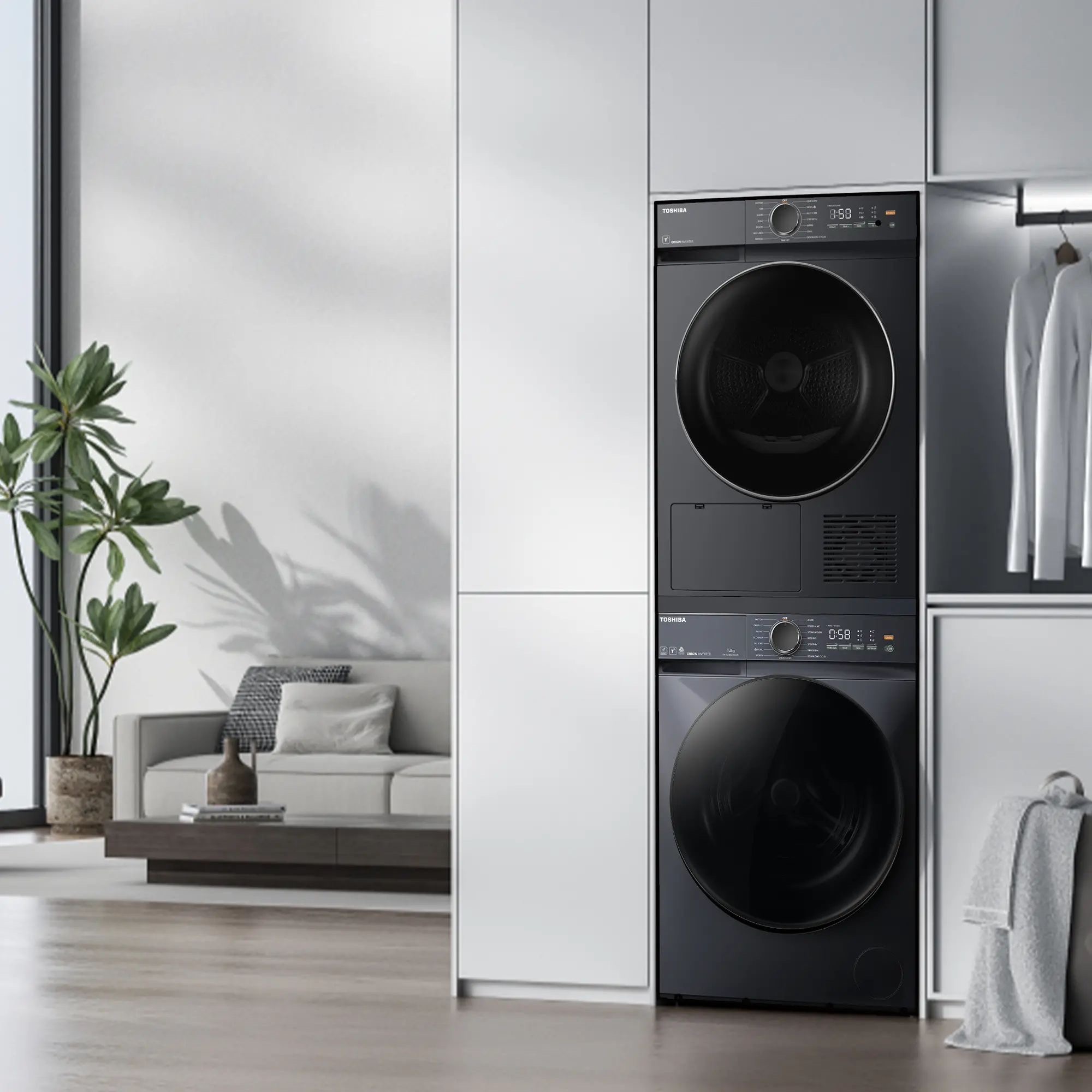 Máy Sấy Bơm Nhiệt Toshiba 8Kg TD-T21B90HWV(MG) – Sấy Tiết Kiệm Điện, Vận Hành Êm | ECVHome Đà Nẵng - Ảnh 4
